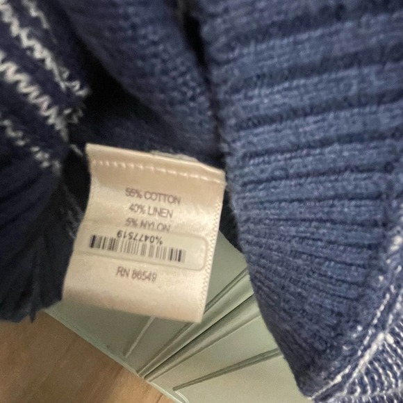 Tommy Bahama Relax Linen Blend Hooded Sweater Size Small EUC - Picture 2 of 4